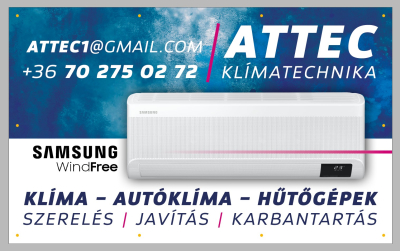 Klíma telepítés karbantartás Attec Klíma Kft  Győr-Moson-Sopron megyében