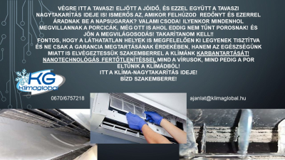 Klíma szerelés karbantartás Klímaglobál Kft.
