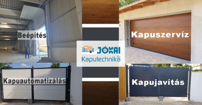 Jókai kaputechnika, garázskapu, kertkapu Pest megye